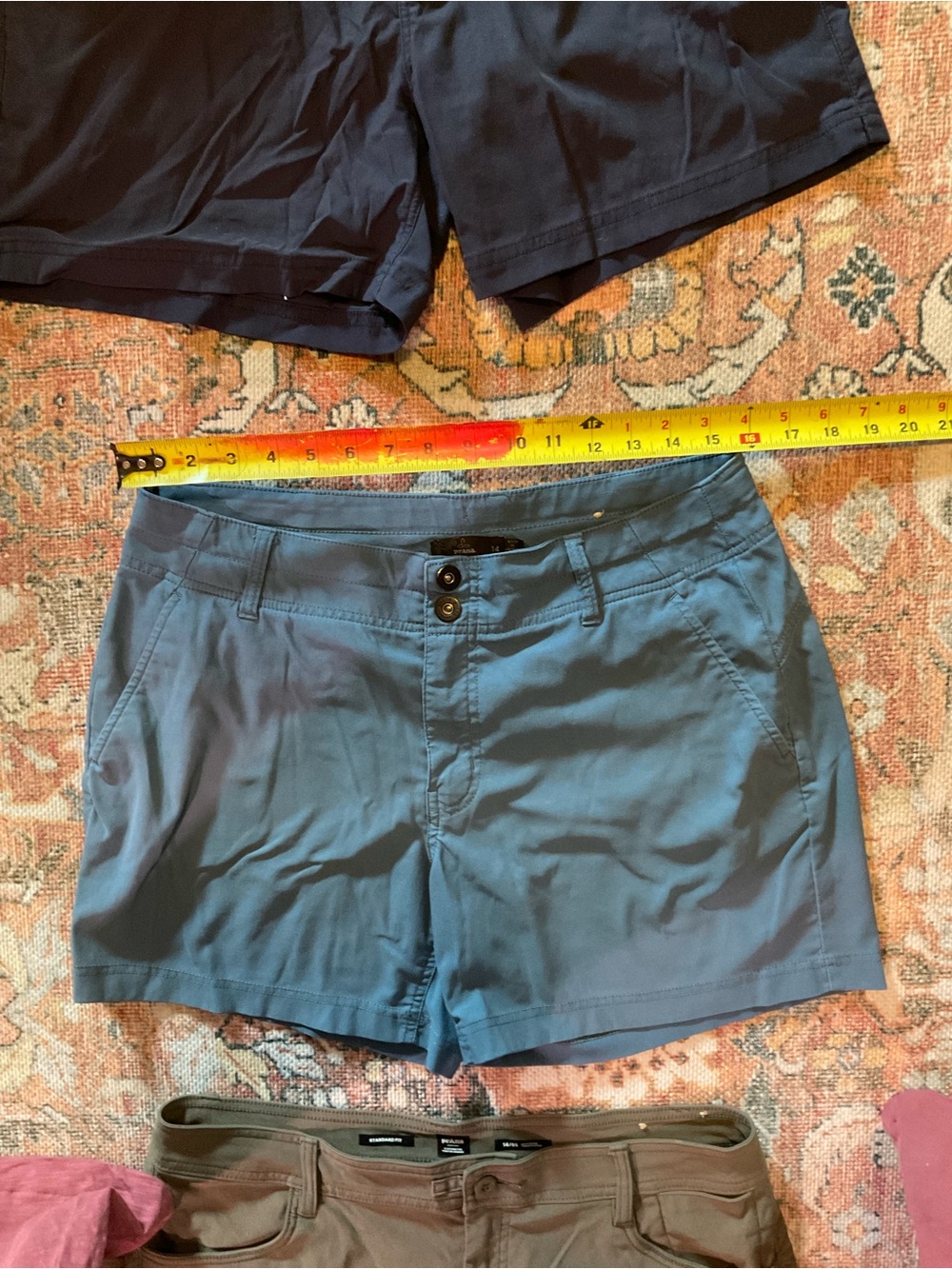 Prana Women's Slate Blue Outdoor Stretch Shorts
